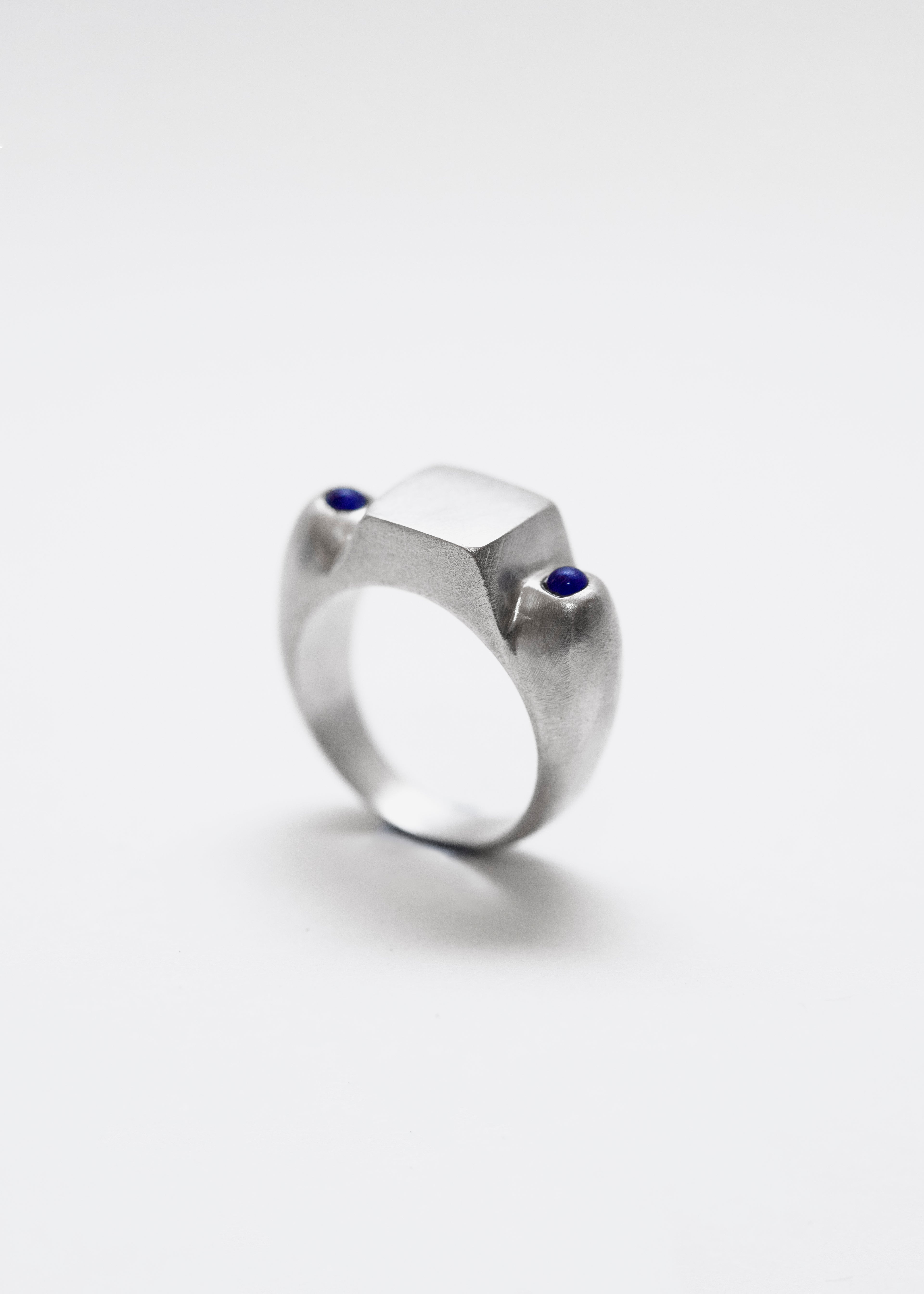 Anillo hecho a mano en plata Foto detalle de producto
