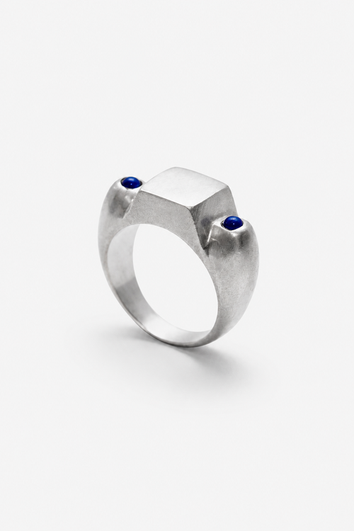 Anillo hecho a mano en plata Foto detalle de producto