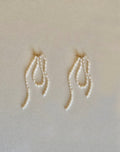 Baroque pearl thread earrings