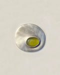 Silver ring with sea glass