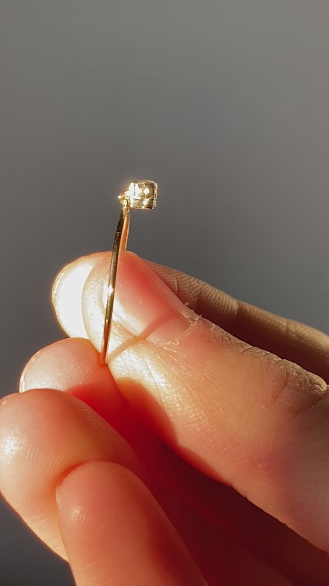 Gold and diamond ring